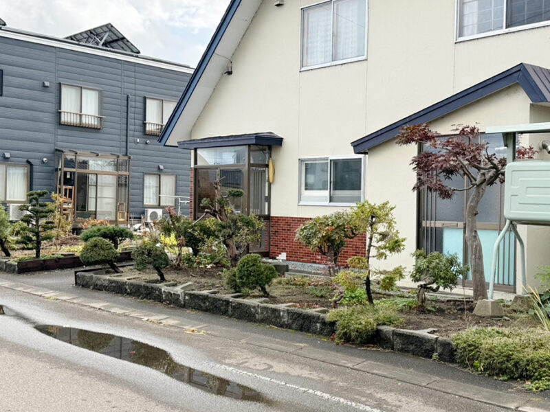 北海道岩見沢市　お庭